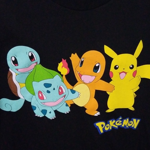 Pokemon Pikachu Cotton Graphic Tee Size Small Black Pokemania - Picture 2 of 4
